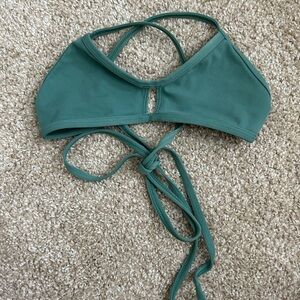 Jolyn sage color vent bikini top